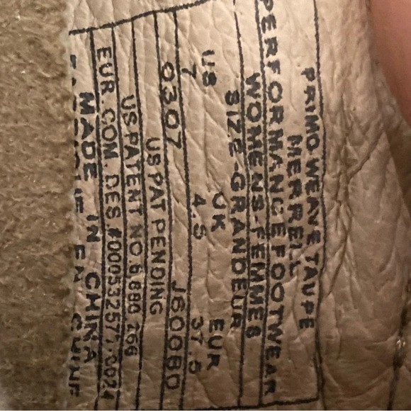 MERRELL Sz 7 Primo Weave Slip On Leather Grip Soles Comfort Sandals Shoes - Picture 9 of 11